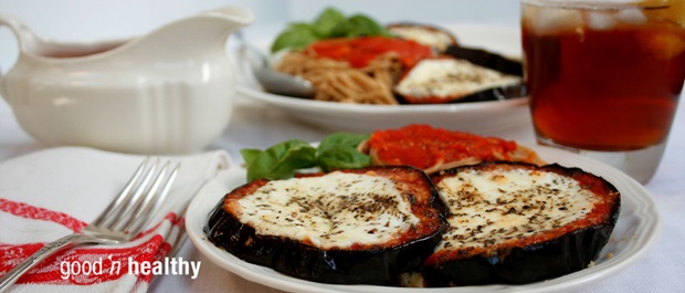 Broiled eggplant parmesan