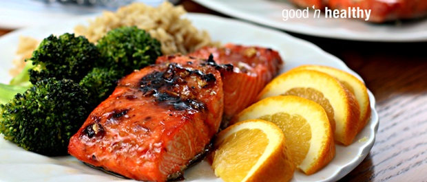 maple glazed salmon