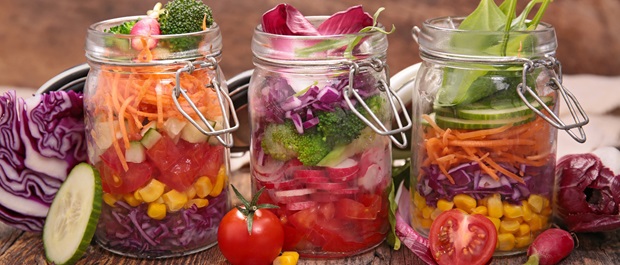 Mason jar salads