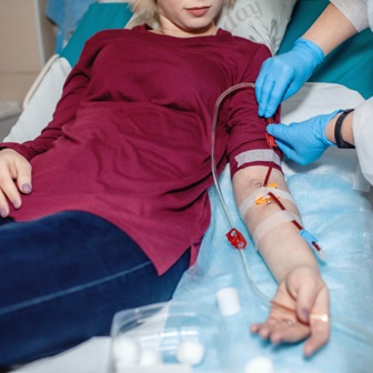 Women receiving Dialysis.
