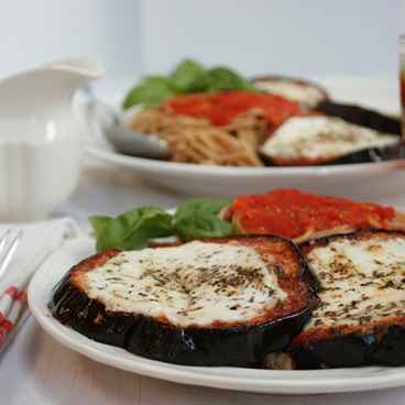 Broiled Eggplant parmesan